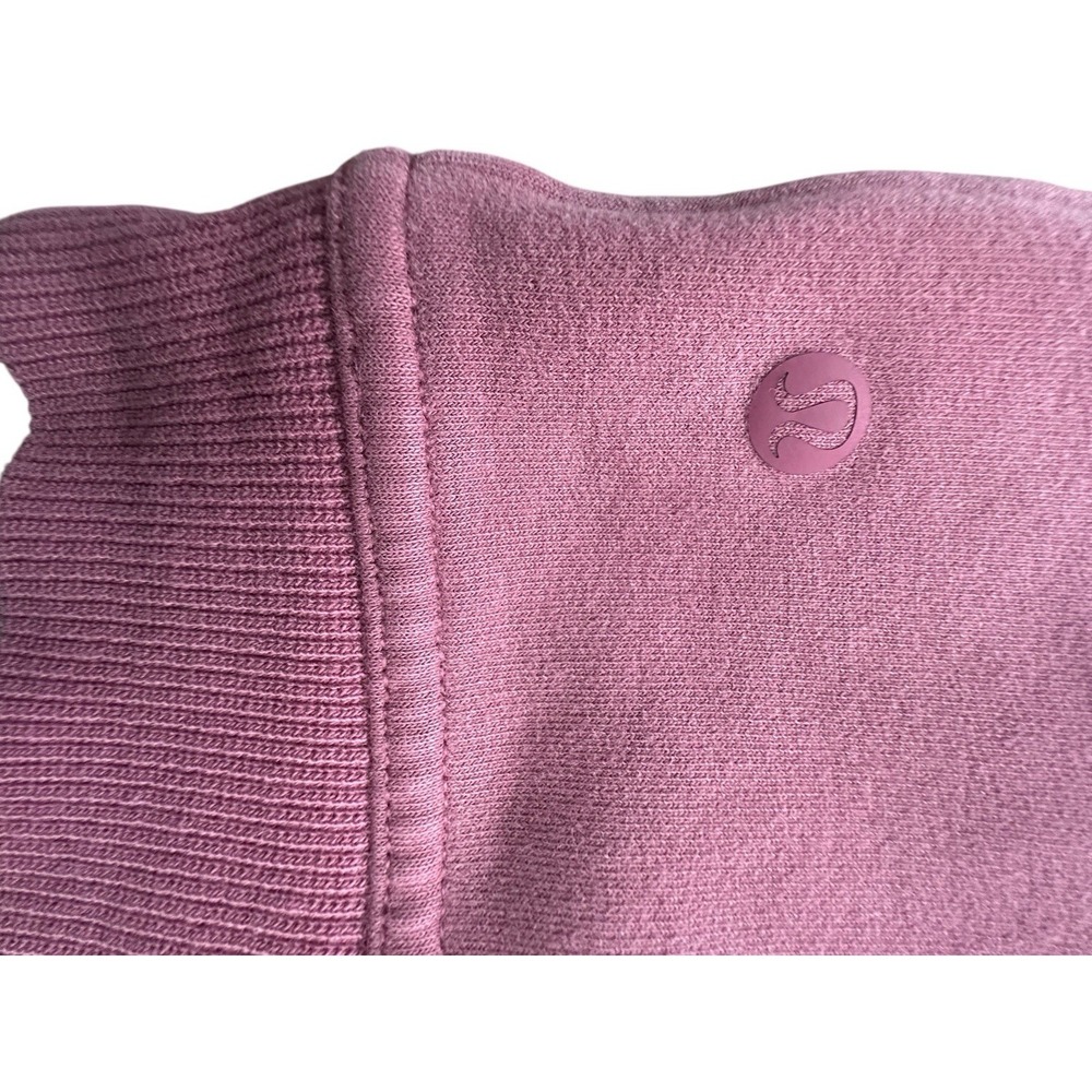 Lululemon Hoodie Fleece Sweatshirt Pink Women's Small Long Sleeve Pockets #IJ6-8 - Picture 5 of 7
